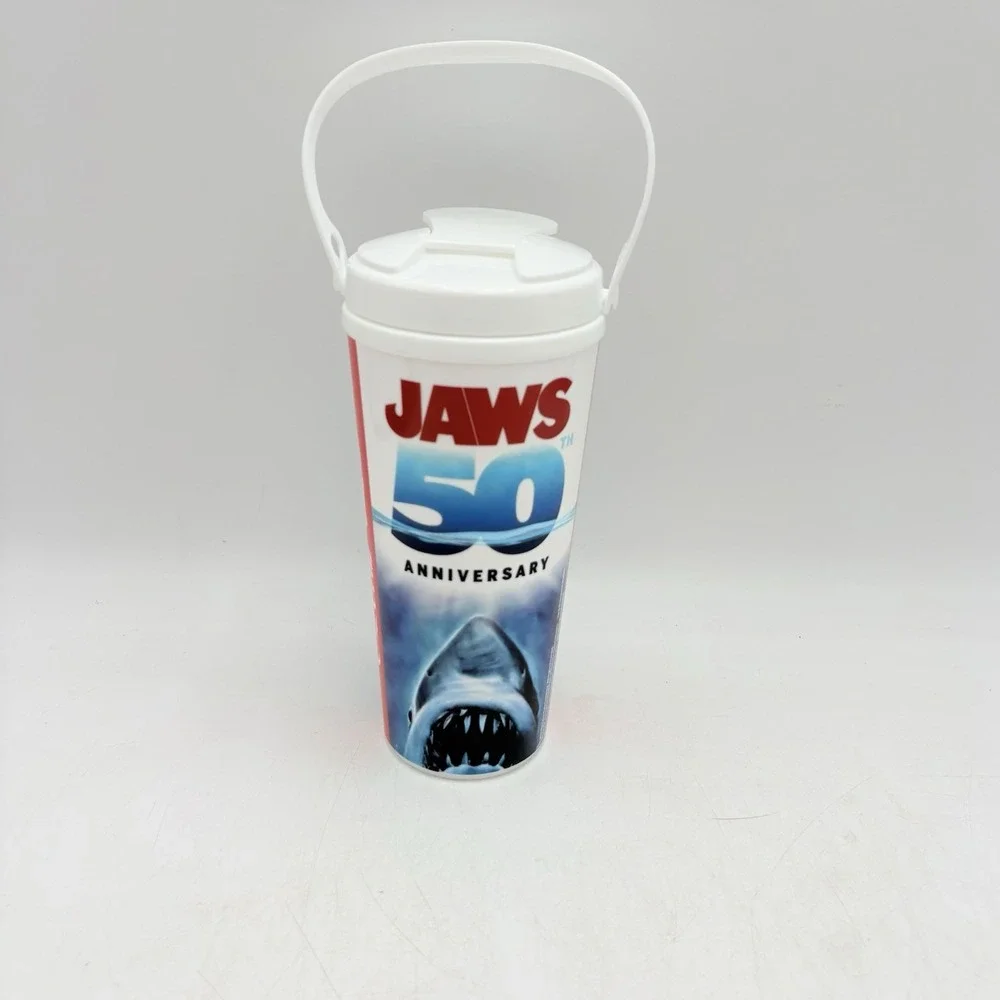 Whirley Jaws 50th Anniversary Coca-Cola Tumbler Cup USA Carry Handle 32 oz